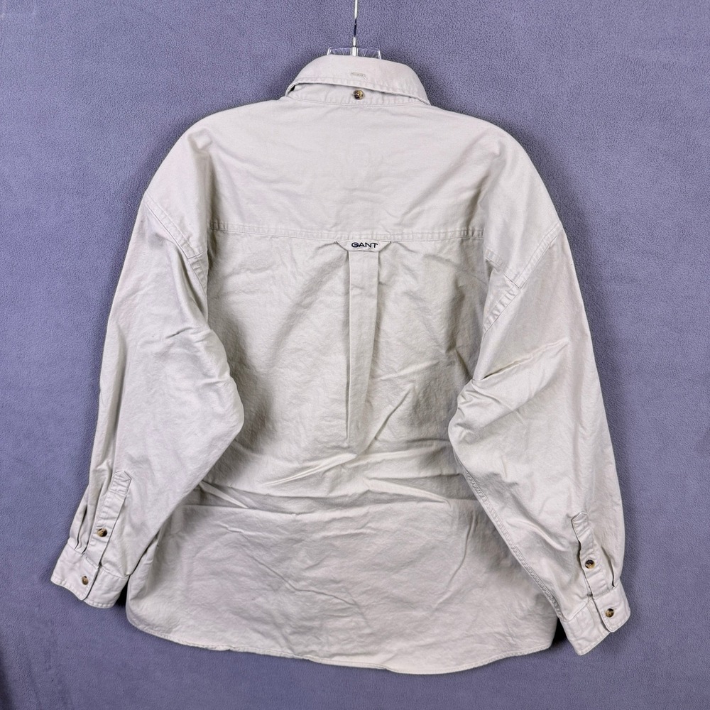 Lot of 2 VTG Gant Washer Twill Button Down Shirts Mens L Work - Picture 6 of 11